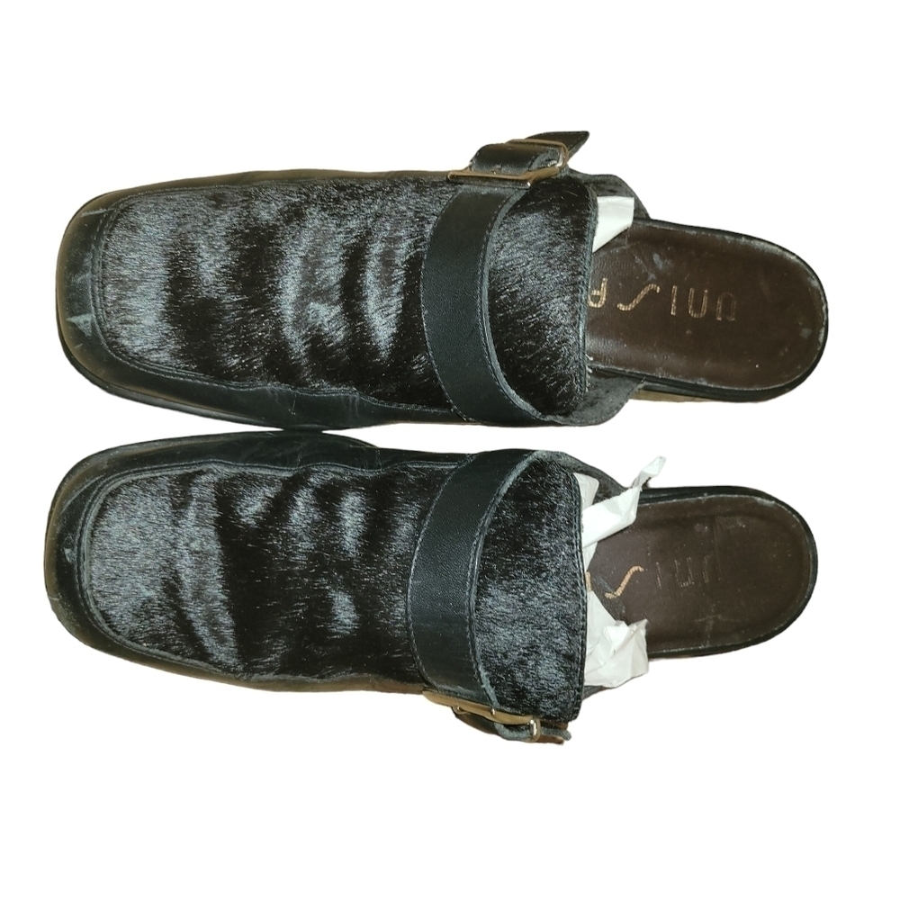 Unisa Slides fur black 8